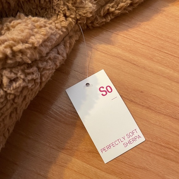 Juniors' SO Full Zip Sherpa Jacket - Picture 6 of 14